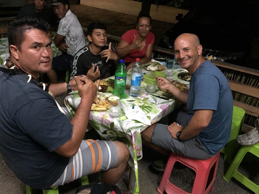 dinner with pifa and family - Hiva Oa - Marquesas Islands - French Polynesia