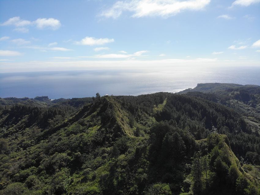 hiking mount manureva - rurutu - austral islands - french polynesia