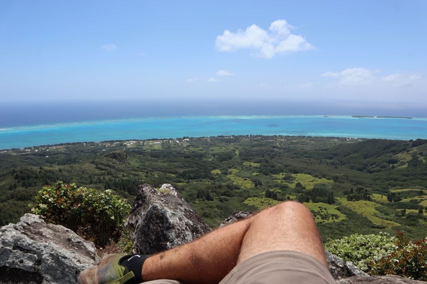 hiking to summit of Mount Taitaa - - tubuai - austral islands - french polynesia