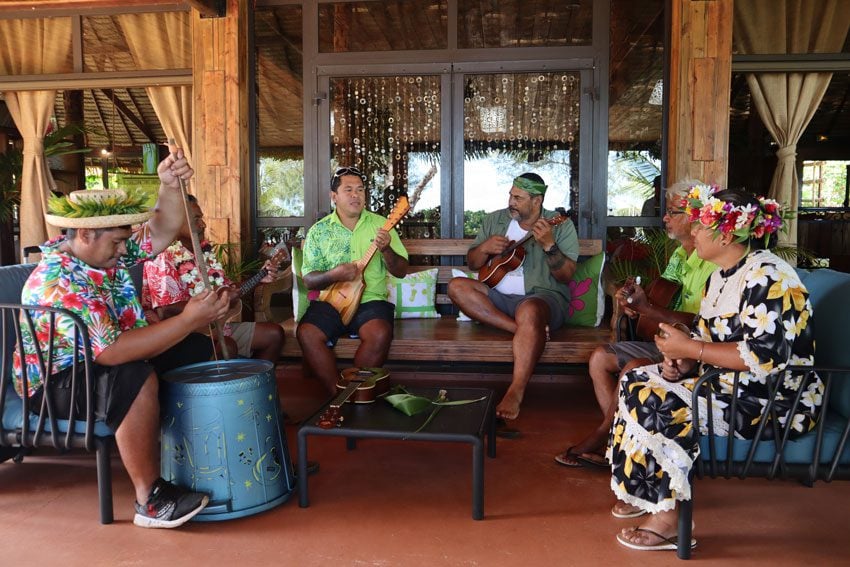 local band - rurutu - austral islands - french polynesia
