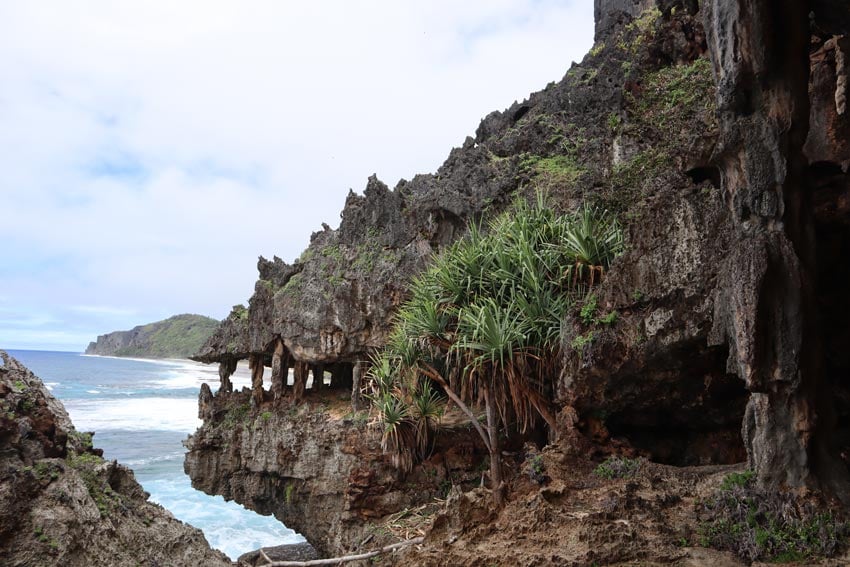 monster cave - rurutu - austral islands - french polynesia