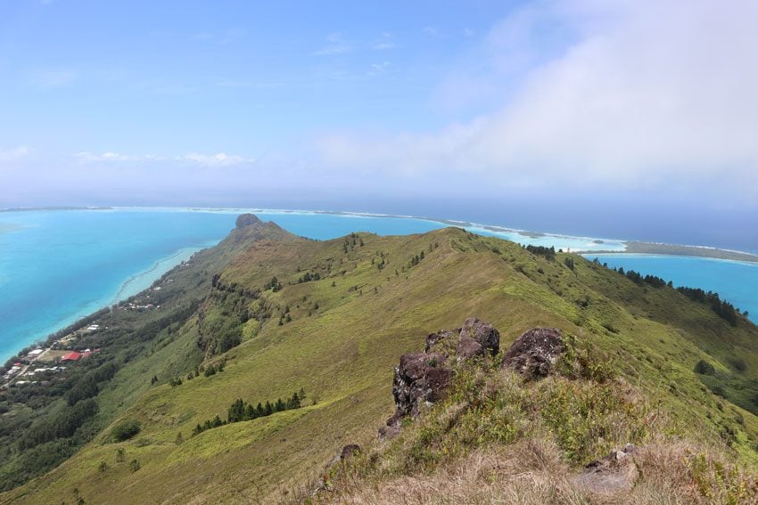 motu piscine from mount hiro hike - raivavae - austral islands - french polynesia