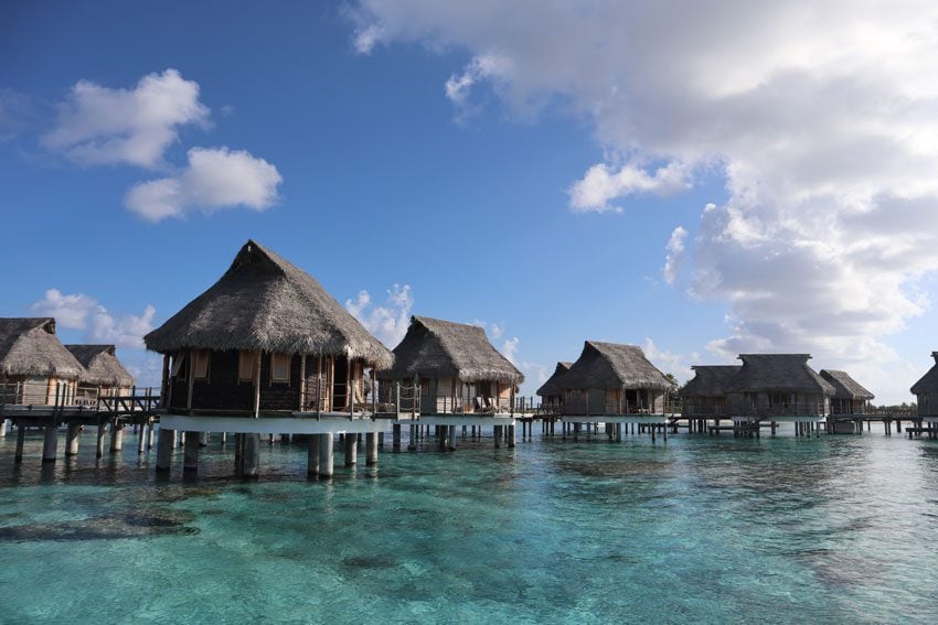 overwater bungalows in Tikehau Pearl Beach Resort - french polynesia