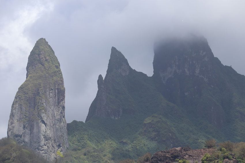 pinnacles pitons close up - Ua Pou - Marquesas Islands - French Polynesia