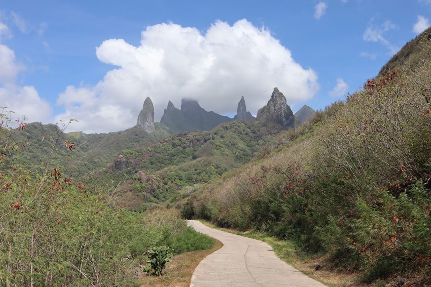 seeing the pinnacles from road trip - Ua Pou - Marquesas Islands - French Polynesia