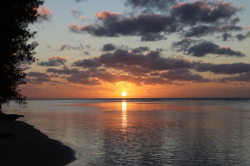 sunset 2 - tubuai - austral islands - french polynesia