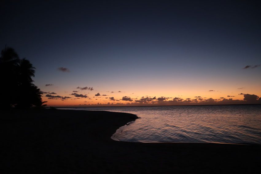 sunset - tikehau - french polynesia