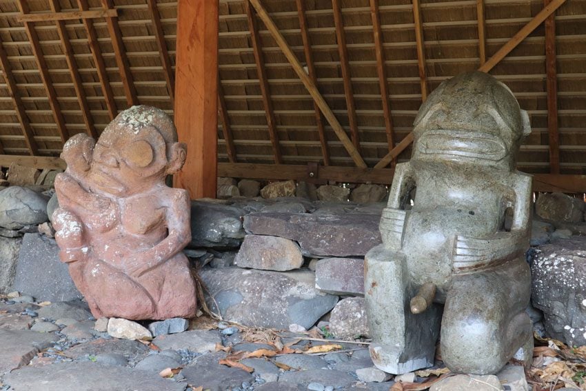 tiki stone statues Tohua Mauia - Ua Pou - Marquesas Islands - French Polynesia