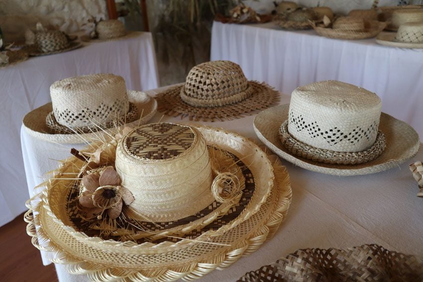 traditional woven hat - rurutu - austral islands - french polynesia