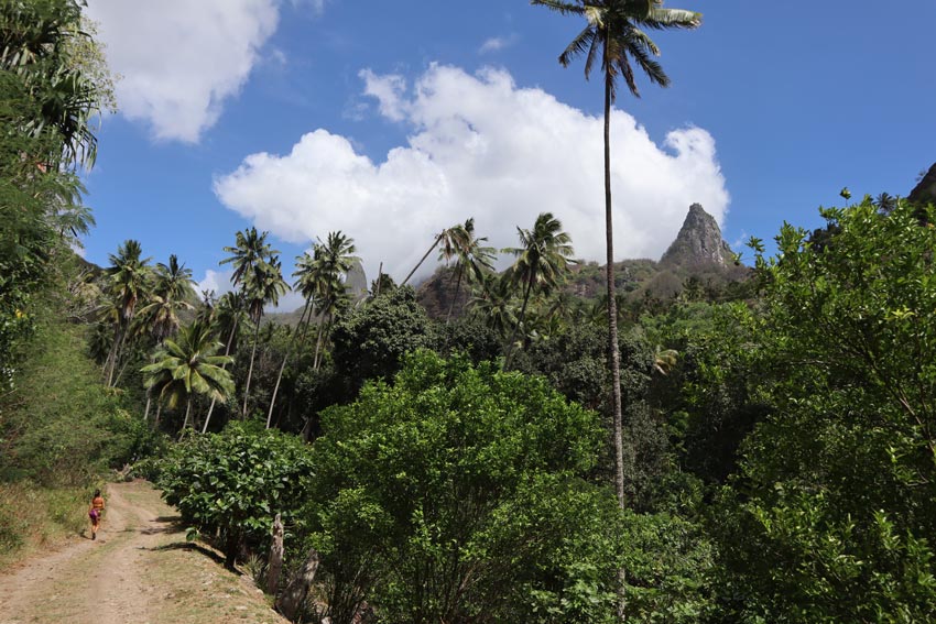 walking to waterfall - Ua Pou - Marquesas Islands - French Polynesia