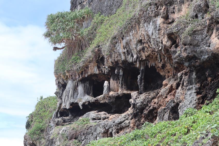 white house cave - rurutu - austral islands - french polynesia