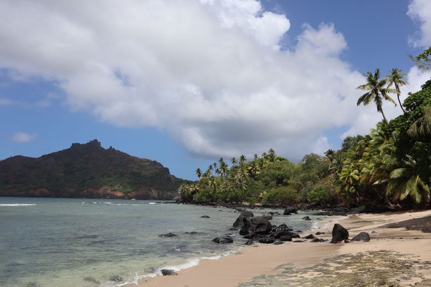 Anaho Bay beach 3 - nuku hiva - marquesas islands - french polynesia