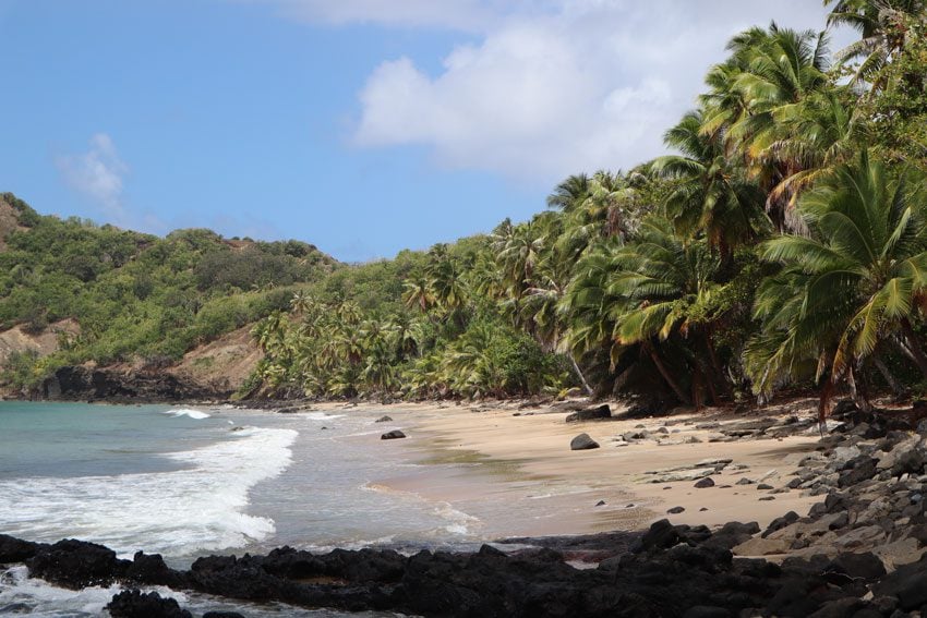 Anaho Bay beach - nuku hiva - marquesas islands - french polynesia