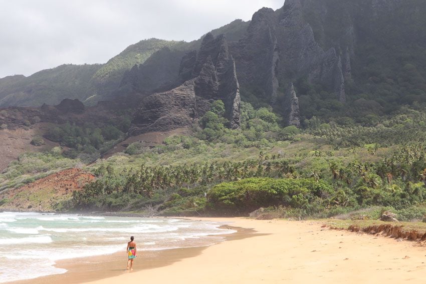 Haatuatua beach - nuku hiva - marquesas islands - french polynesia