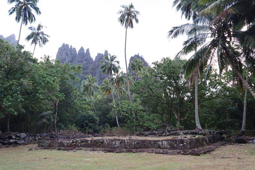 Hikokua archeological site - nuku hiva - marquesas islands - french polynesia