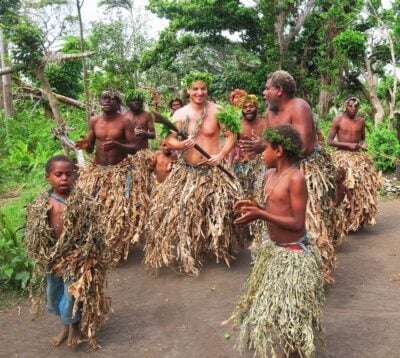 How-To-Island-Hop-In-The-South-Pacific-Islands-Tanna-magic-tour-Avichai-Ben-Tzur-with-tribesmen