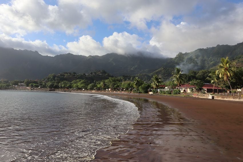 beach in Taiohae - nuku hiva - marquesas islands - french polynesia