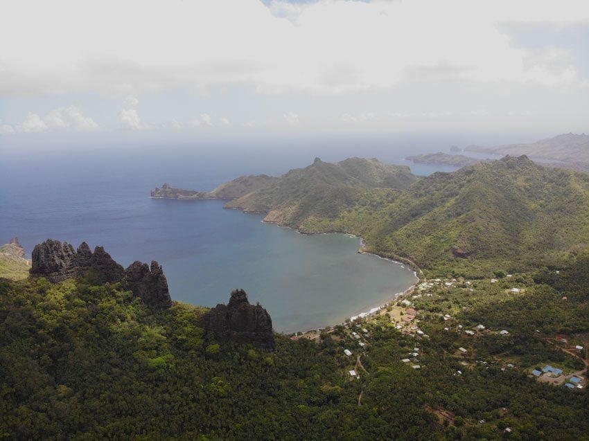 cliffs of Hatiheu - nuku hiva - marquesas islands - french polynesia