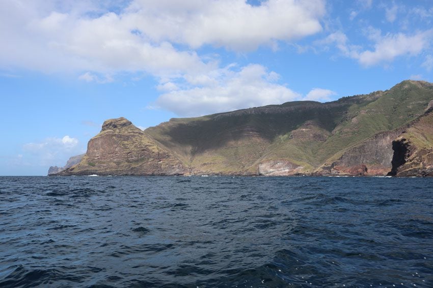 coastline on boat to Hakaui Valley - nuku hiva - marquesas islands - french polynesia