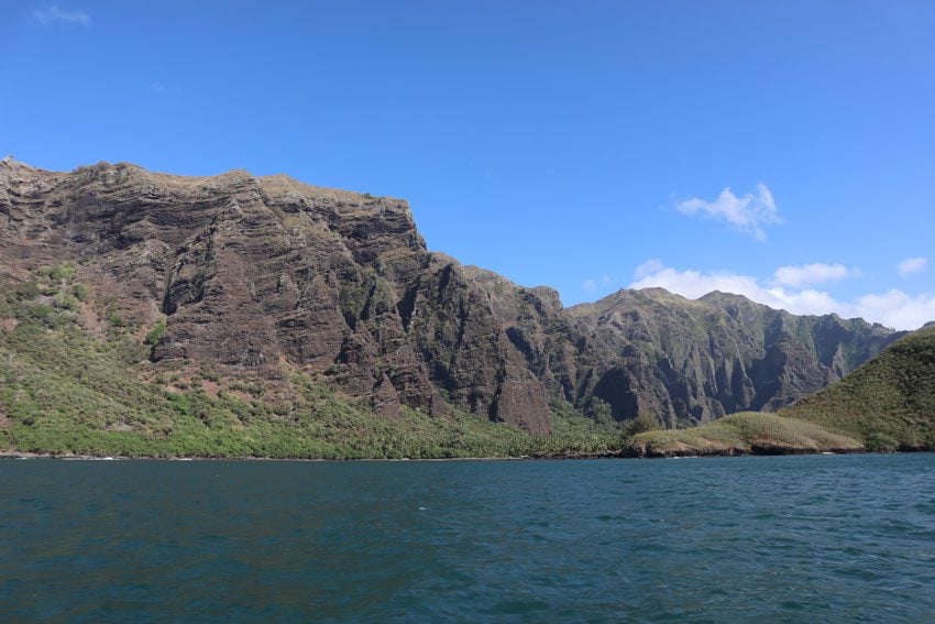 entering Hakatea Bay - nuku hiva - marquesas islands - french polynesia