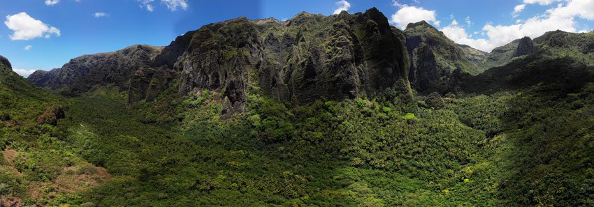 panoramic view Hakaui Valley - nuku hiva - marquesas islands - french polynesia