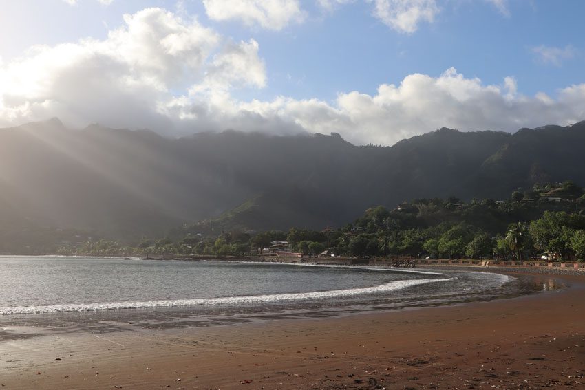 rays of sun Taiohae - nuku hiva - marquesas islands - french polynesia