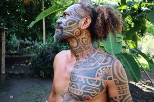 traditional marquesan tattoo - Hakaui Valley - nuku hiva - marquesas islands - french polynesia 2