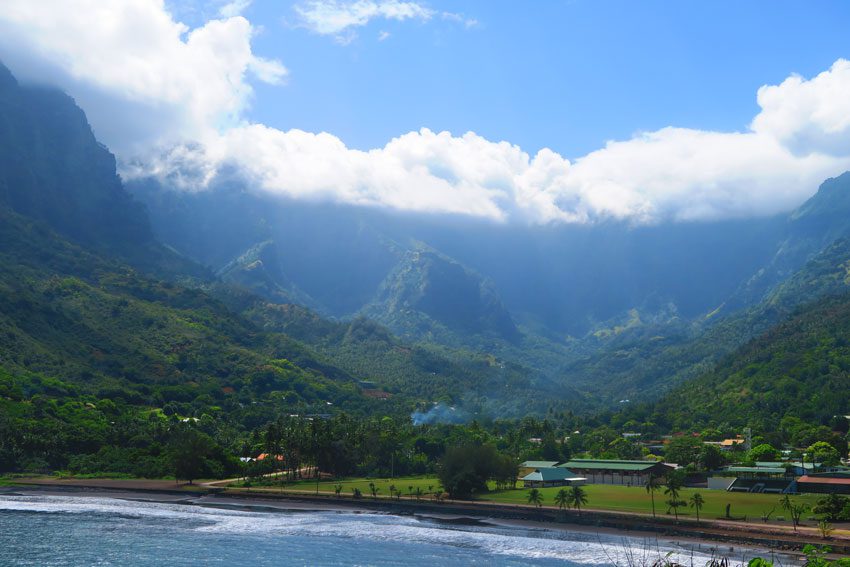 Atuona Village Hiva Oa Marquesas Islands French Polynesia