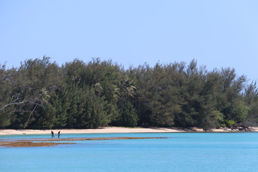 Bloody Bay beach in Tubuai - Austral Islands - French Polynesia