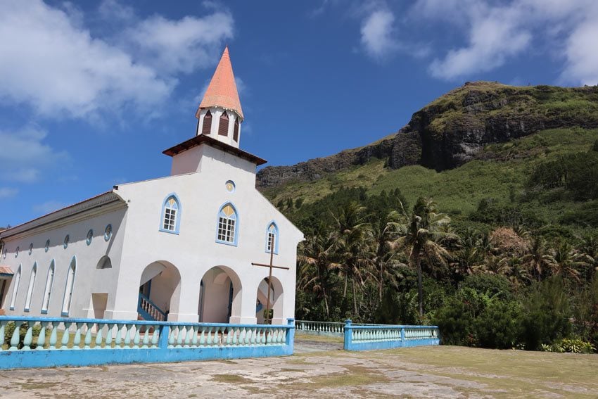 Church in Raivavae - Austral Islands - French Polynesia