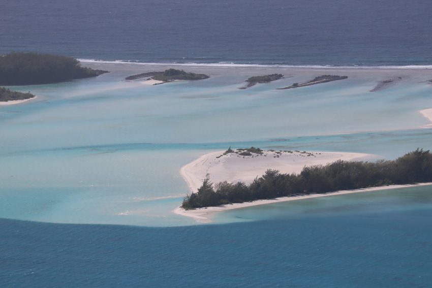 Closeup of Motu Piscine Raivavae - Austral Islands - French Polynesia
