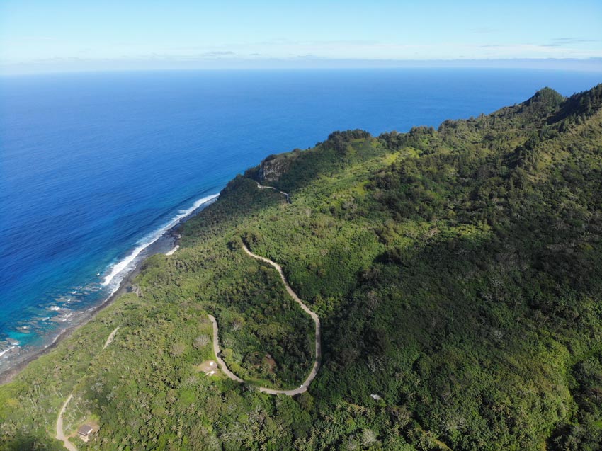 Driving in Rurutu - Austral Islands - French Polynesia