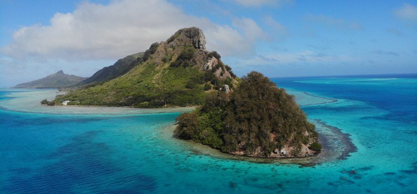 Raivavae - Austral Islands - French Polynesia panoramic view