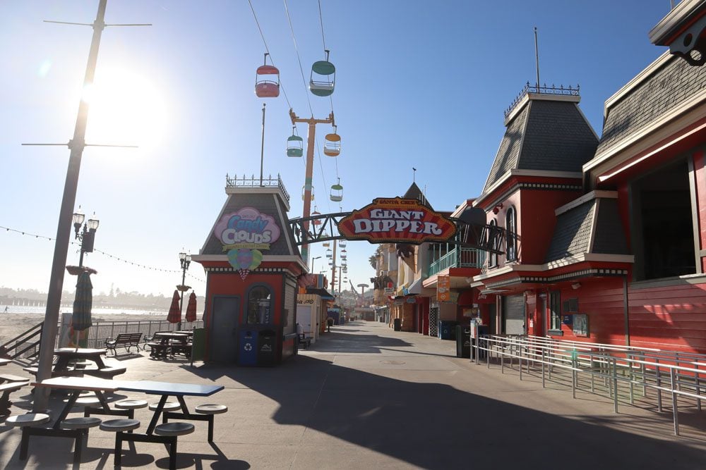 Santa Cruz Beach Boardwalk amusement park pacific coast highway