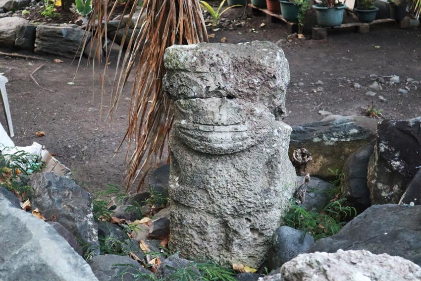 Smiling Tiki Ua Pou Marquesas Islands French Polynesia