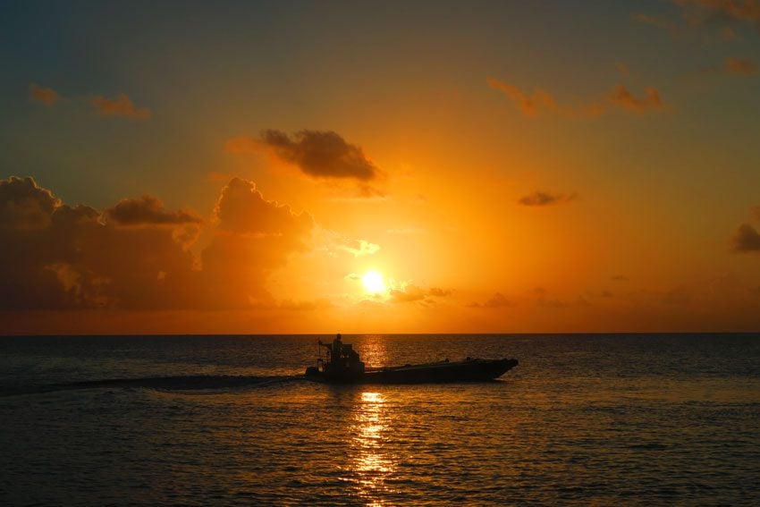 Sunset in Rangiroa French Polynesia