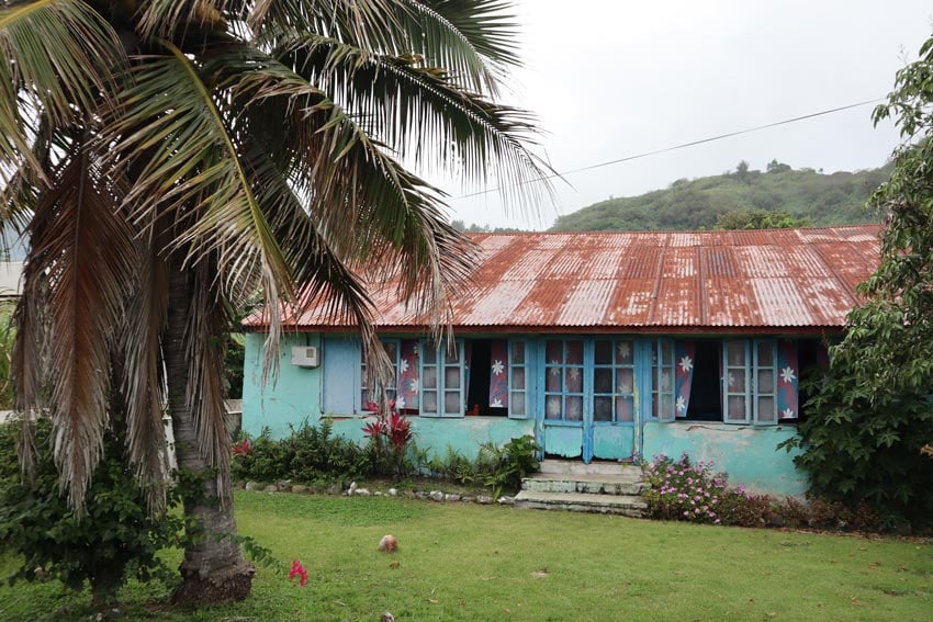 Typical house in Moerai Village Rurutu - Austral Islands - French Polynesia