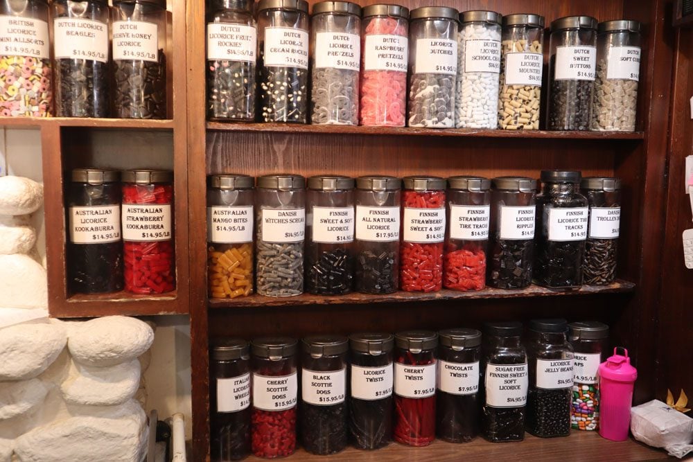 candy in cottage of sweets carmel - pacific coast highway