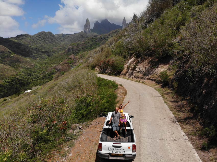 driving around Ua Pou Marquesas Islands French Polynesia