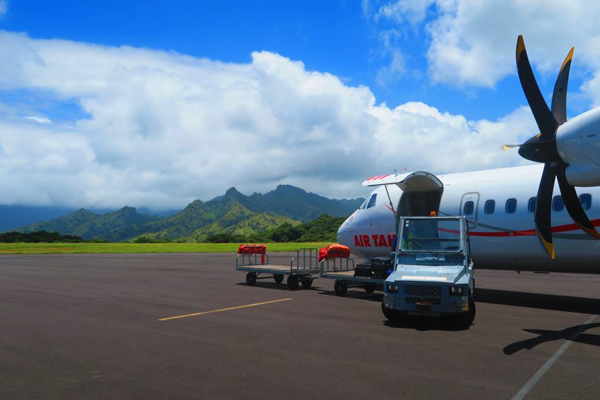 how to get to the marquesas islands - air tahiti in Hiva Oa - French Polynesia