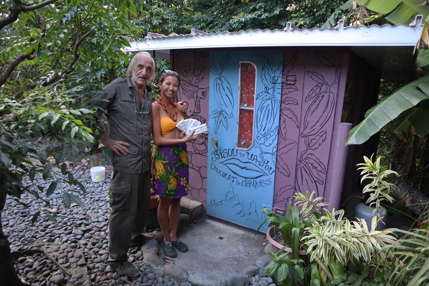 manfred the chocolate man ua pou marquesas islands french Polynesia