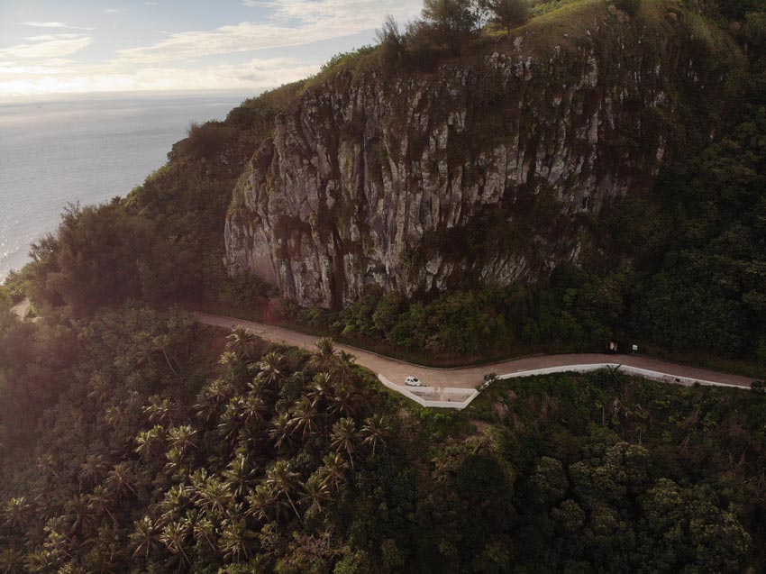 road in Rurutu - Austral Islands - French Polynesia