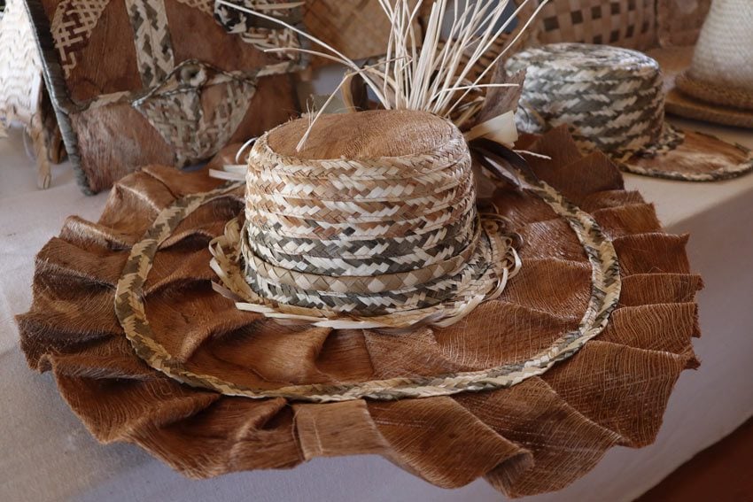 traditional hat from Rurutu - Austral Islands - French Polynesia