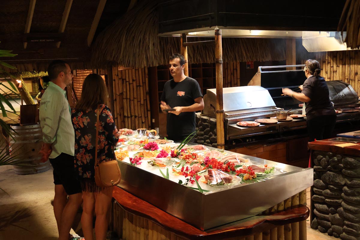 Bloody Marys Bora Bora - choosing dish