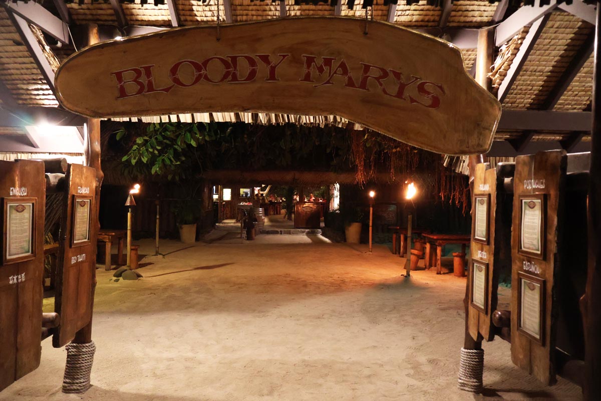 Bloody Marys Bora Bora - entrance