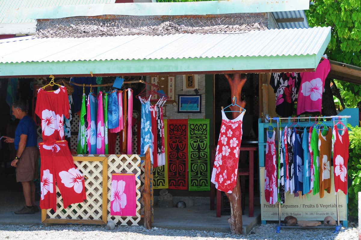 Island fashions shop in Rotoava Village - Fakarava