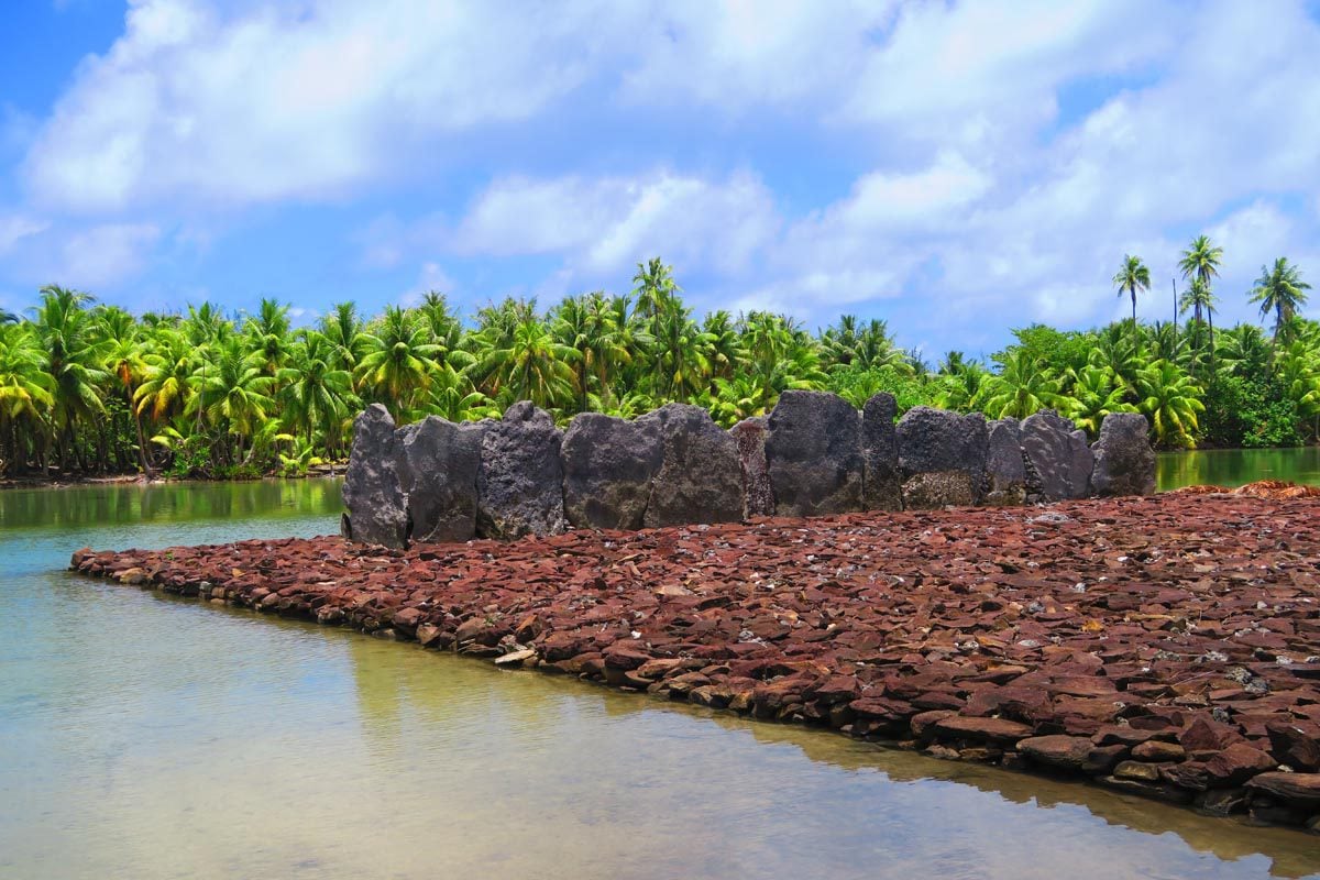 Marae - ancient Polynesian temple - Maeva - Huahine