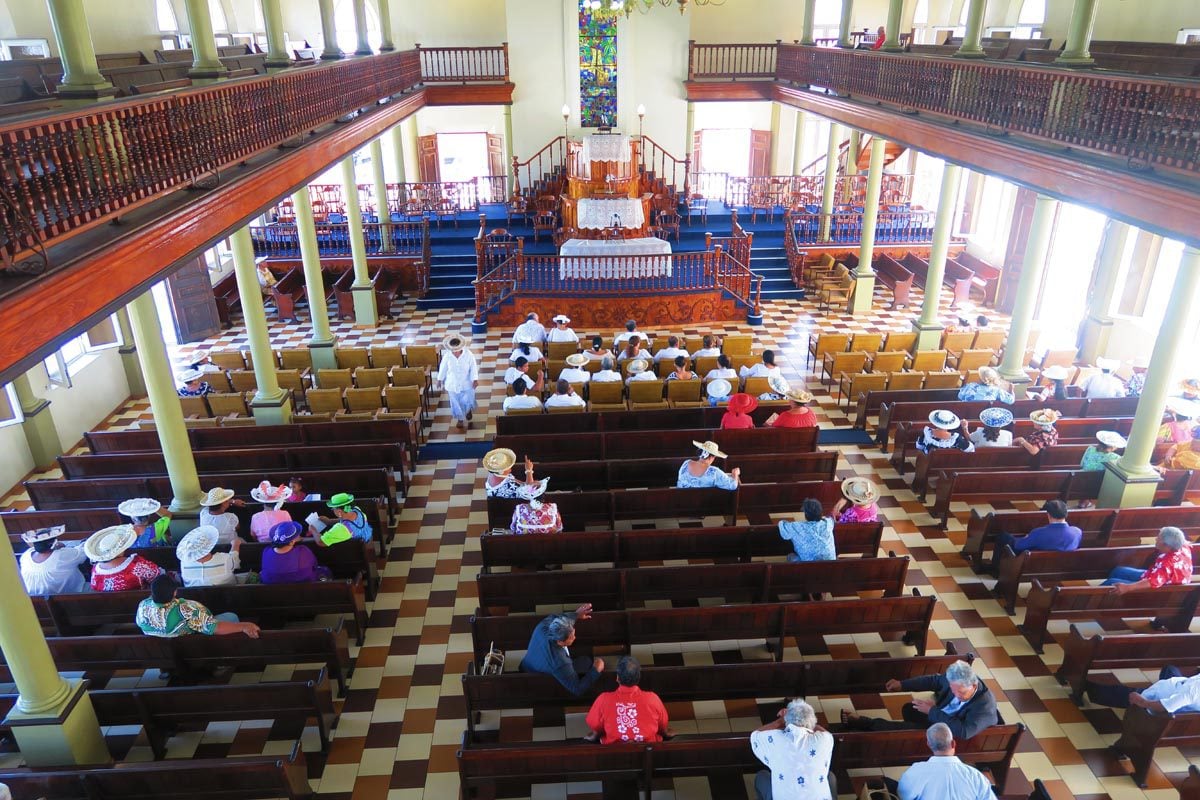 Paofai Temple - Tahiti Church - Sunday service