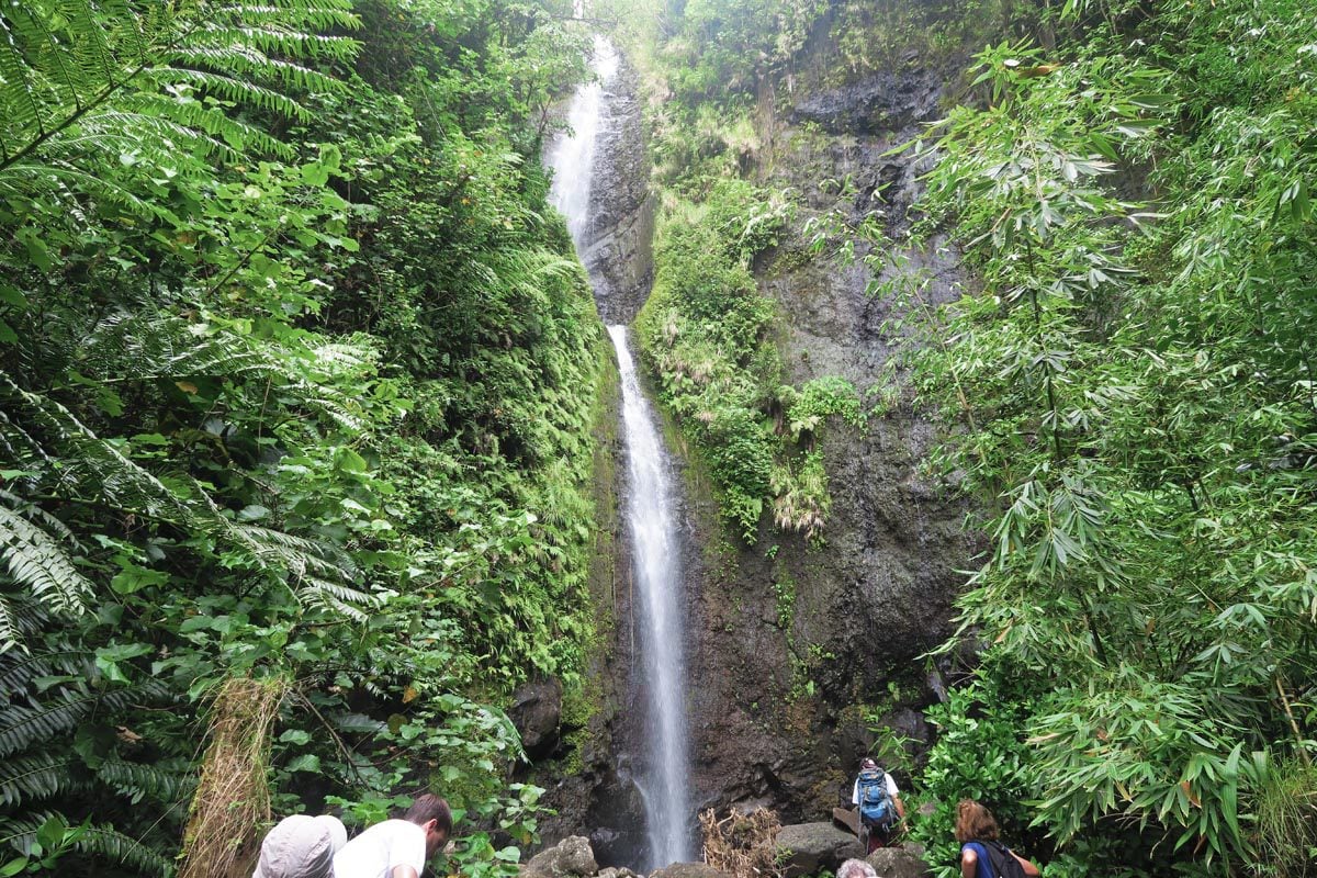 Three Waterfalls Hike - Les Trois Cascades- Raiatea - the third waterfall