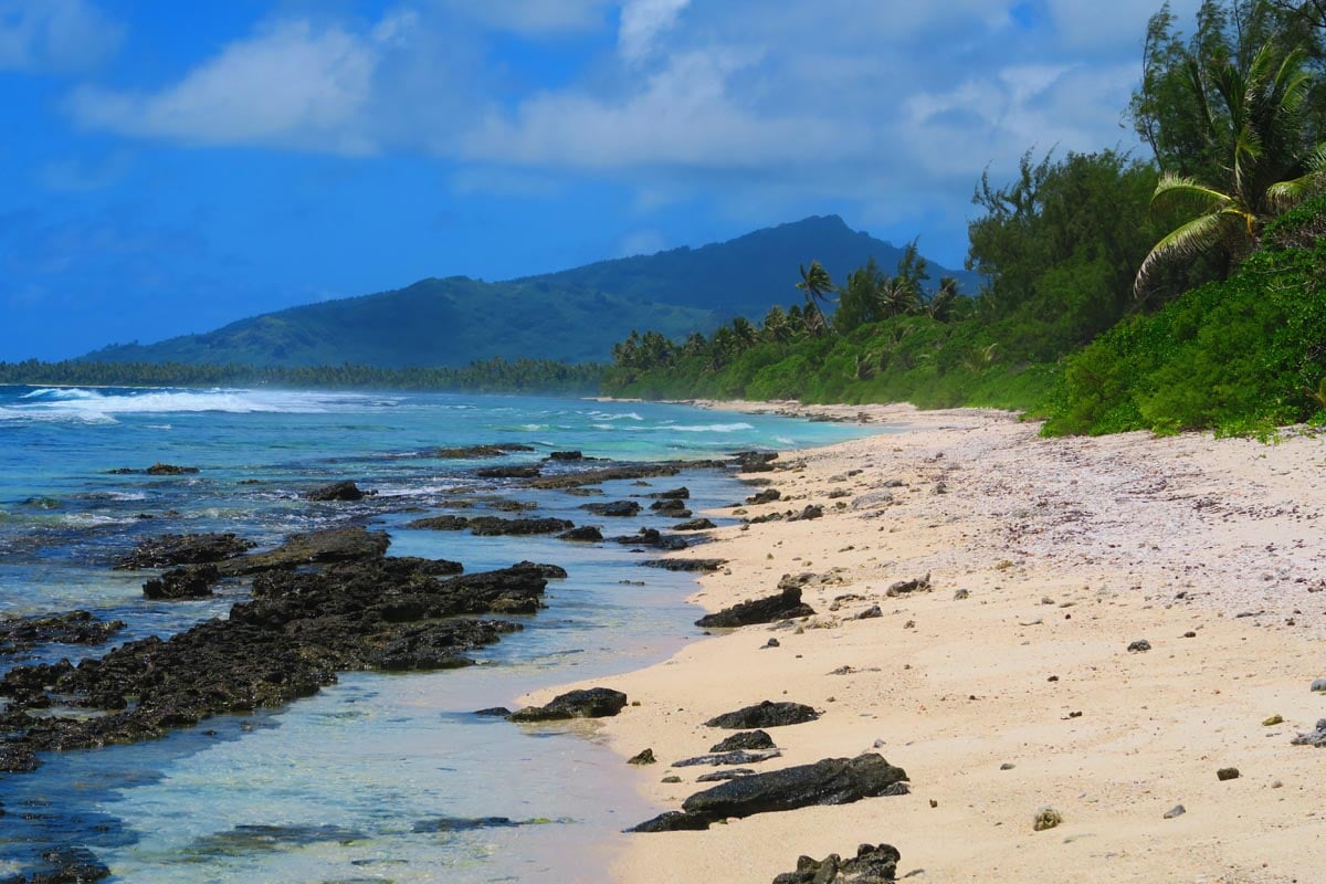 Whale watching wild beach - Huahine